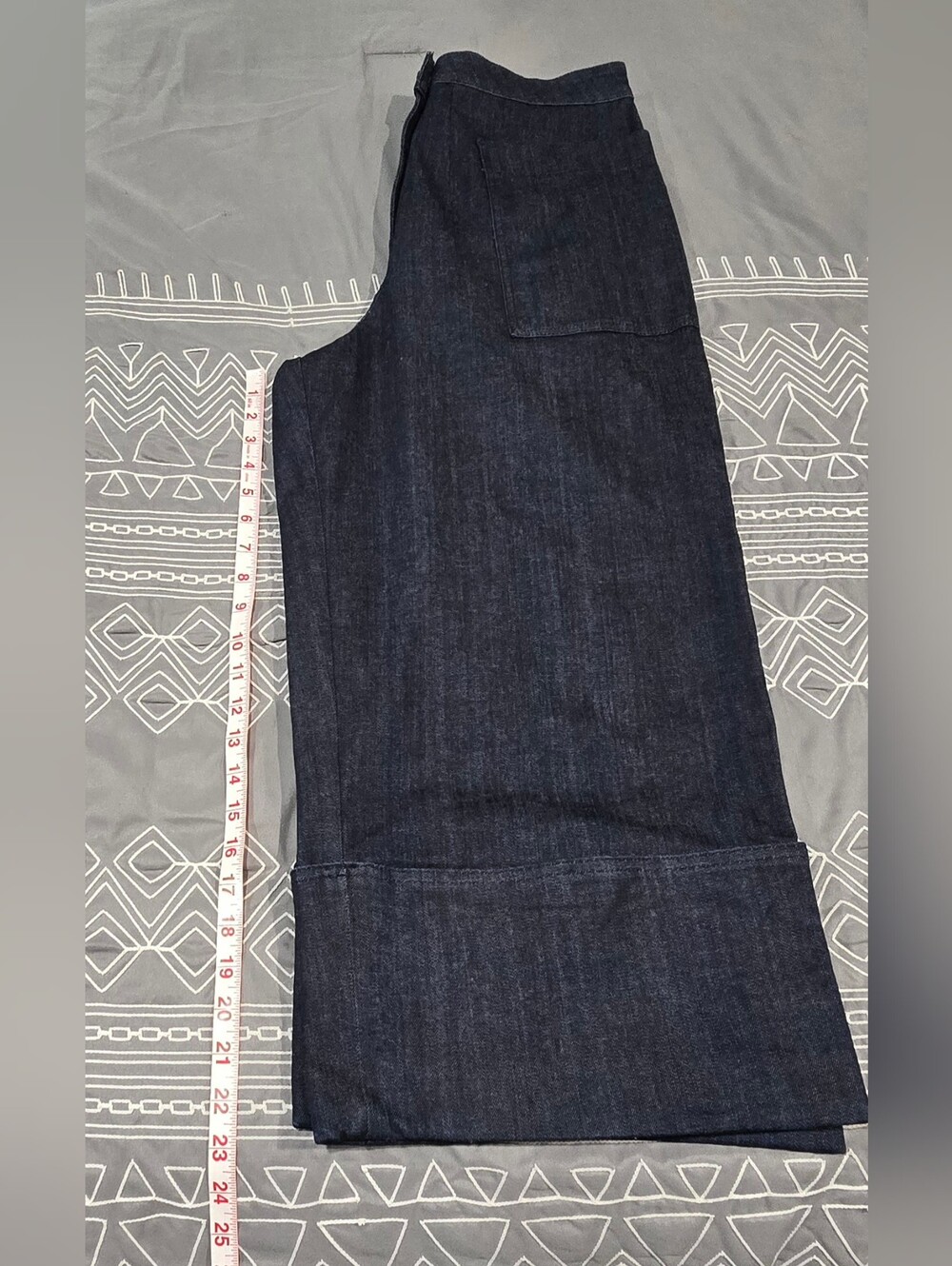 Kate Spade High Waisted Wide Leg Cropped Jeans Size 15/32 - Picture 3 of 8
